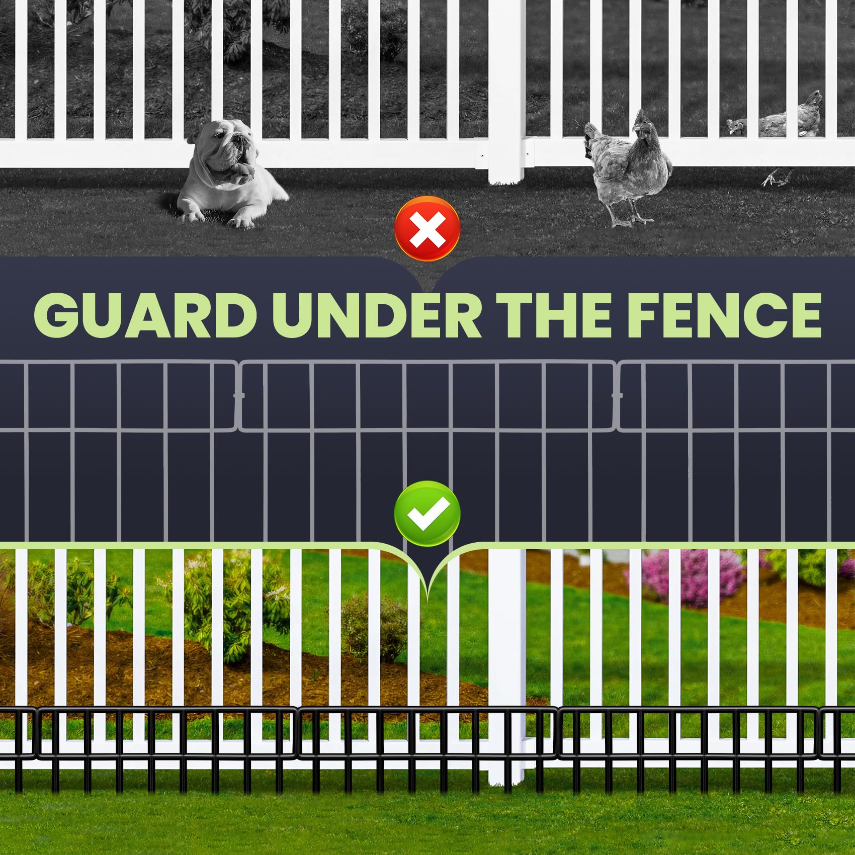 QIAOKAIYAN fence blocking rabbit near plants illustrating animal defense benefit