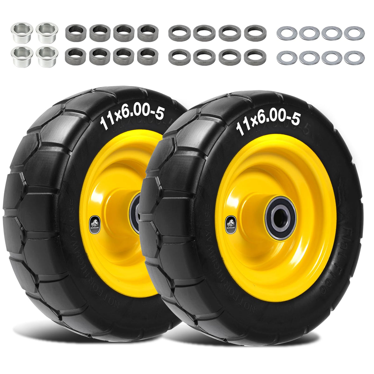 QILINGLORY front view assembled wheel showing full replacement benefit