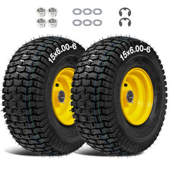 QILINGLORY front wheel assembly showing tire and hub for easy replacement