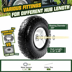 QILINGLORY hub and 5/8" bore detail for easy axle compatibility