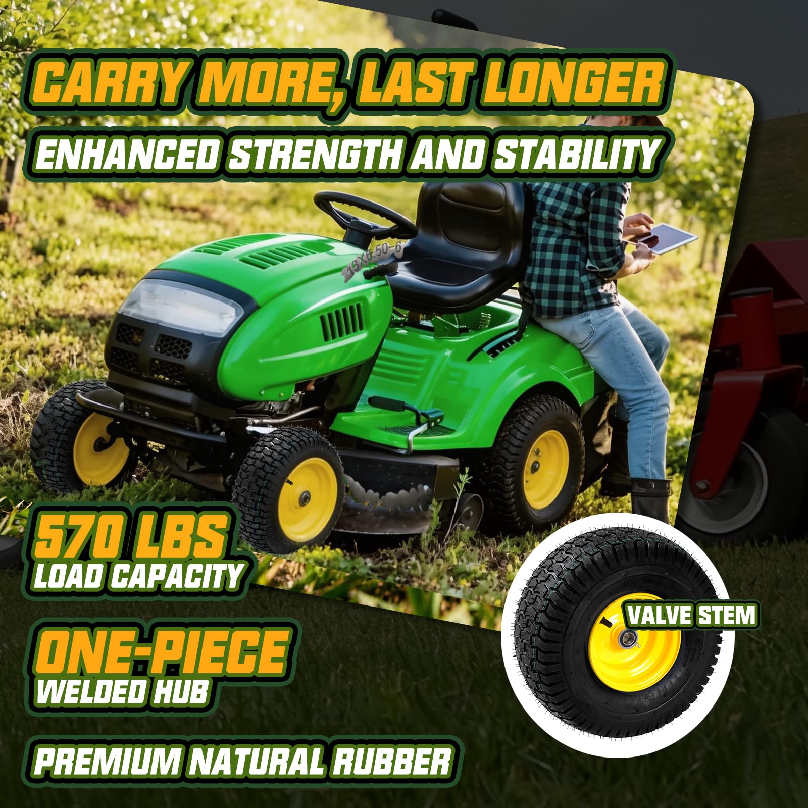 QILINGLORY side profile mounted on rim demonstrating reinforced welded edge
