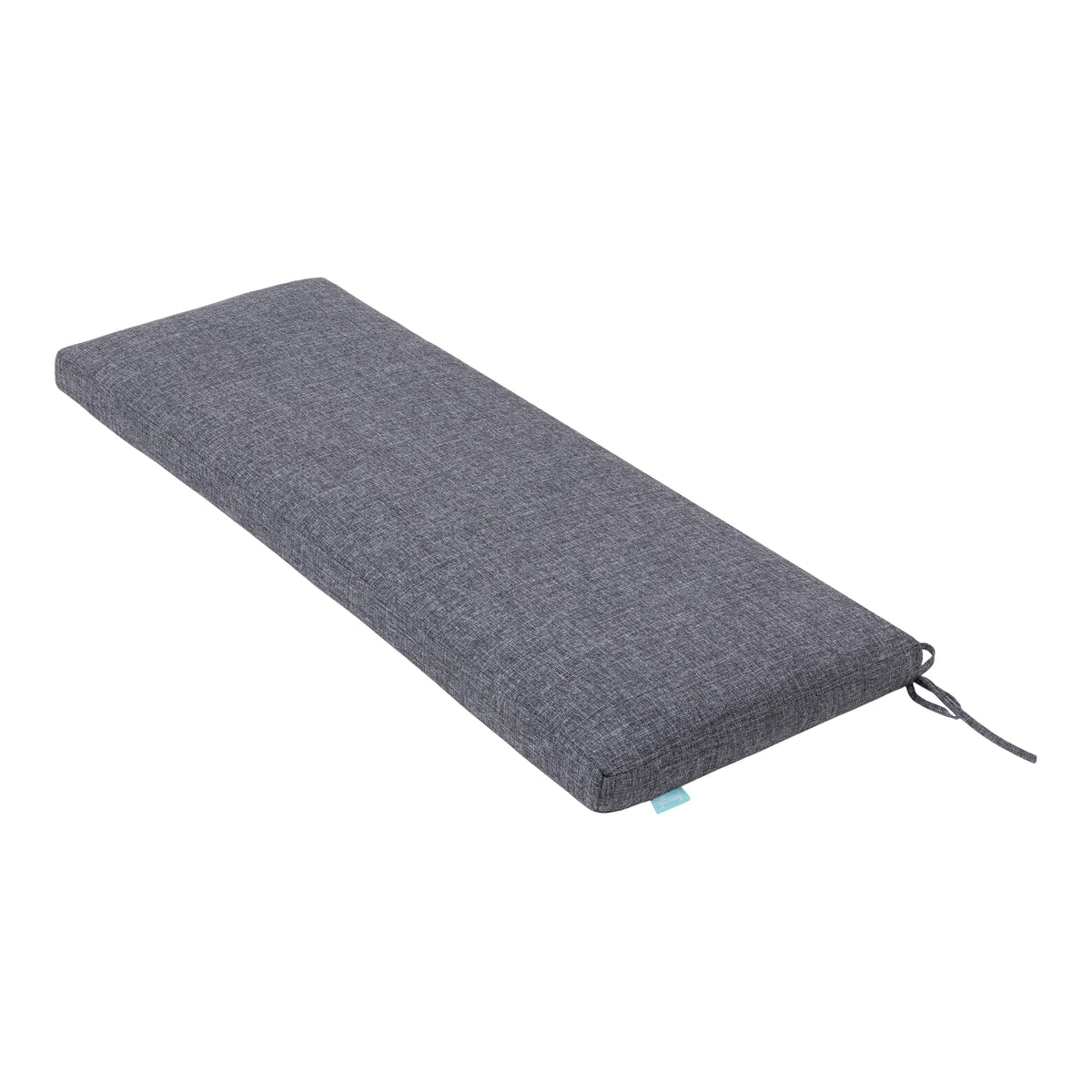 QILLOWAY bench cushion front view showing charcoal grey color and neat finish