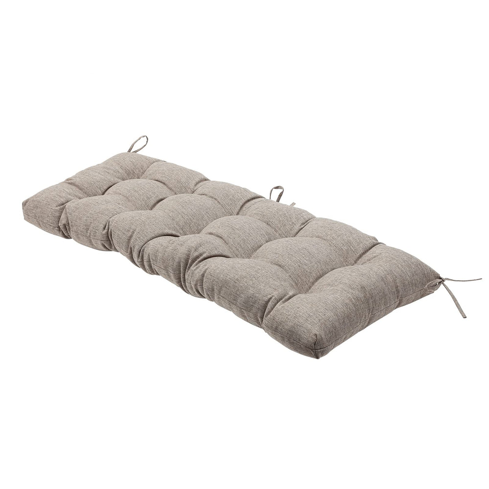 QILLOWAY bench cushion front view showing tan cover and neat edges for upgraded seating