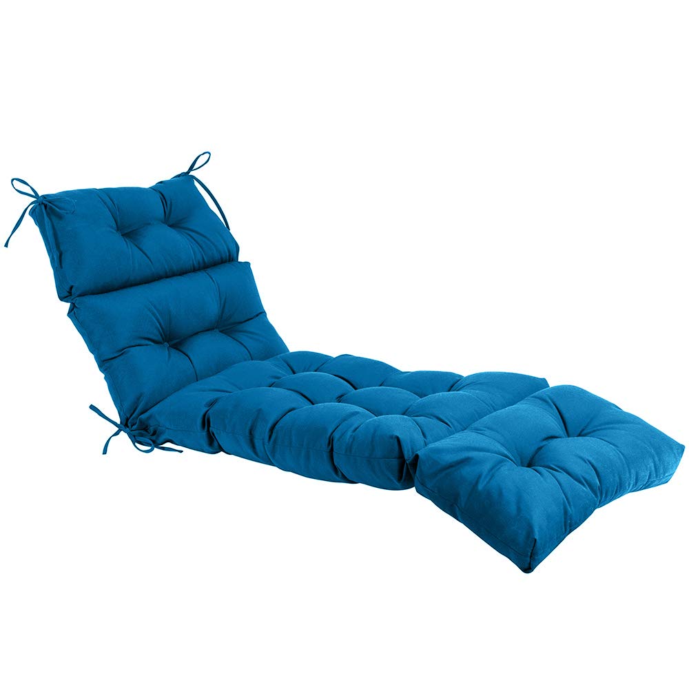 QILLOWAY front view peacock blue cushion showing full fit and style