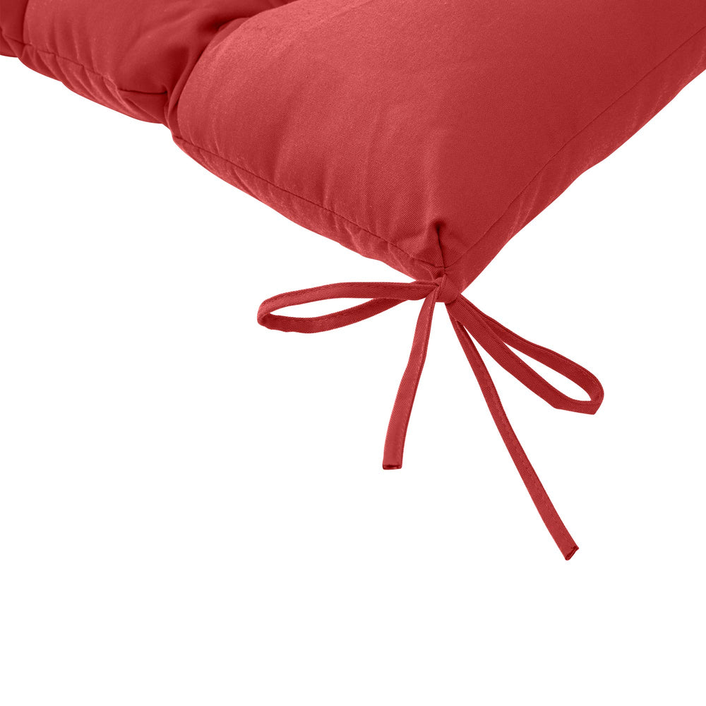 QILLOWAY cushion placed on wooden bench showing comfort and outdoor use
