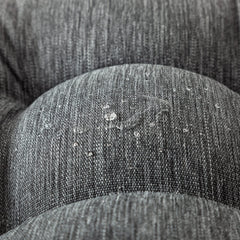 QILLOWAY cushions styled on wicker loveseat demonstrating comfortable outdoor seating