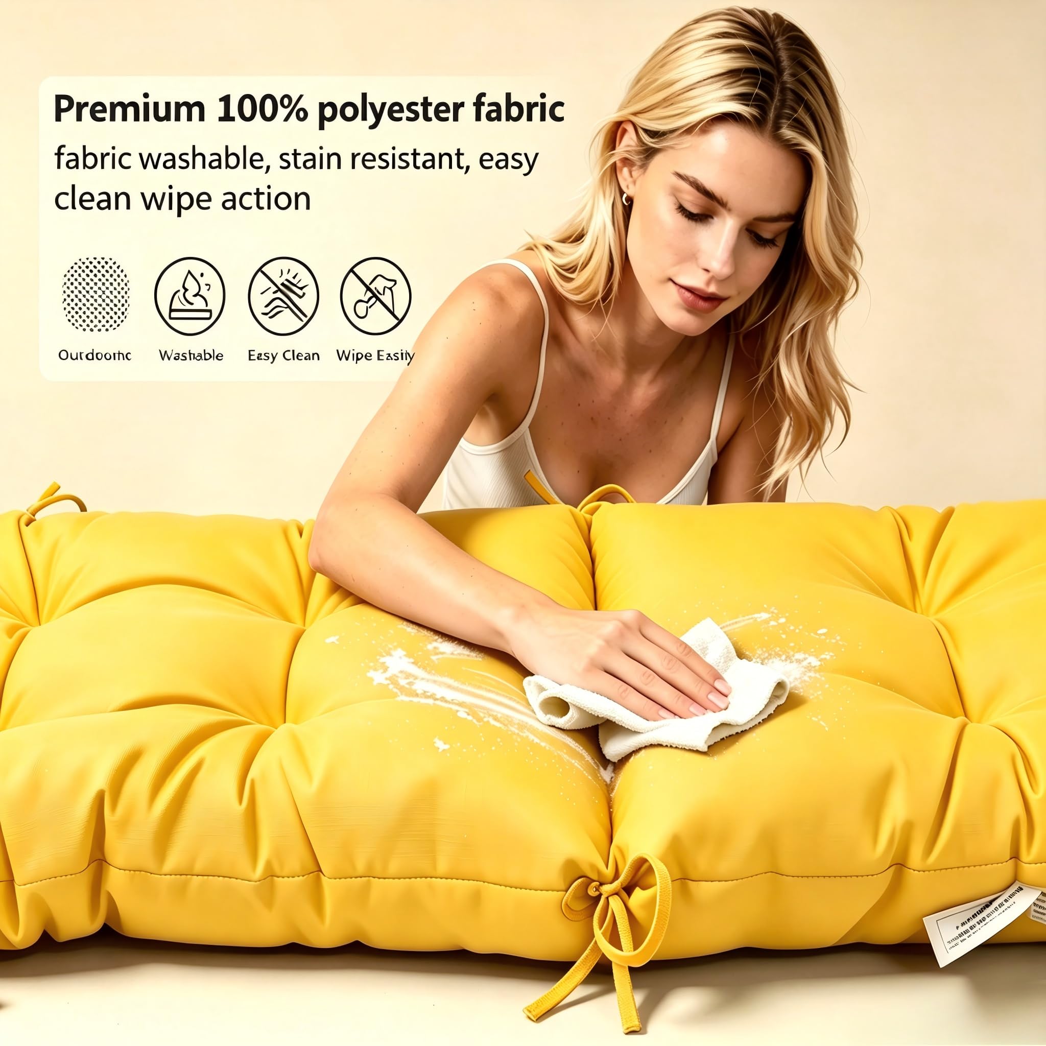 QILLOWAY folded for storage, indicates easy handling and off-season convenience
