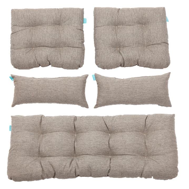 QILLOWAY front view of five-piece cushion set showing clean styling and easy installation