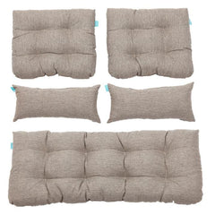 QILLOWAY front view of five-piece cushion set showing clean styling and easy installation