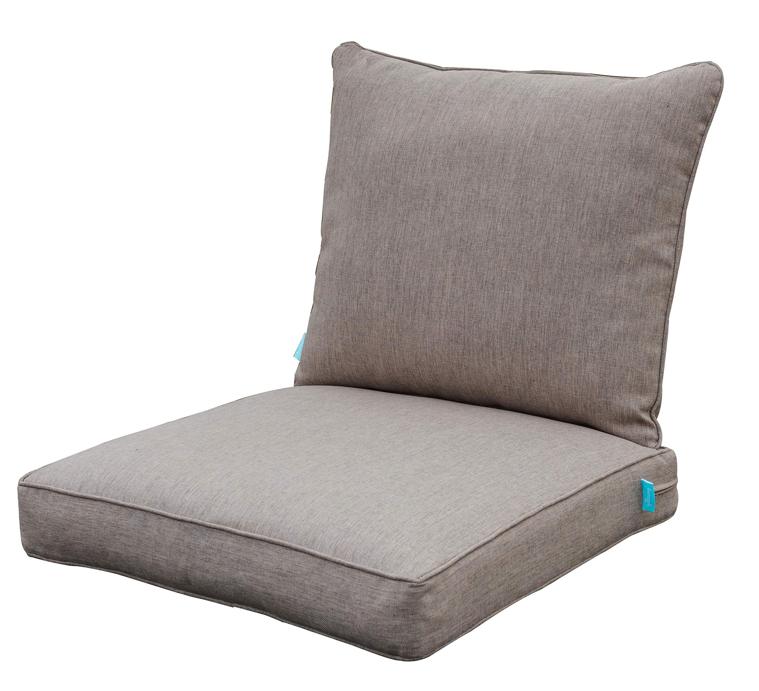 QILLOWAY front pair flatlay showing tan grey cushions and balanced comfort