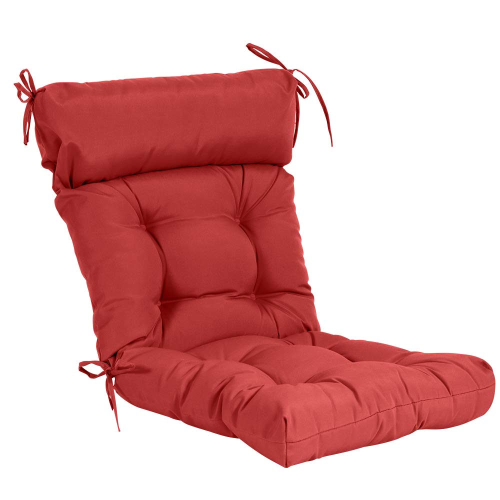 QILLOWAY front view red cushion showing full coverage and bright color