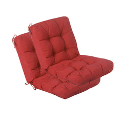 QILLOWAY front view red cushion showing vibrant outdoor-ready cover and comfortable support