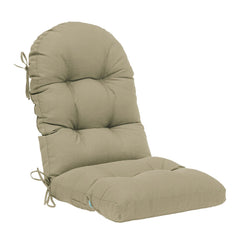 QILLOWAY front view showing full 48x20 beige cushion adding comfortable seating