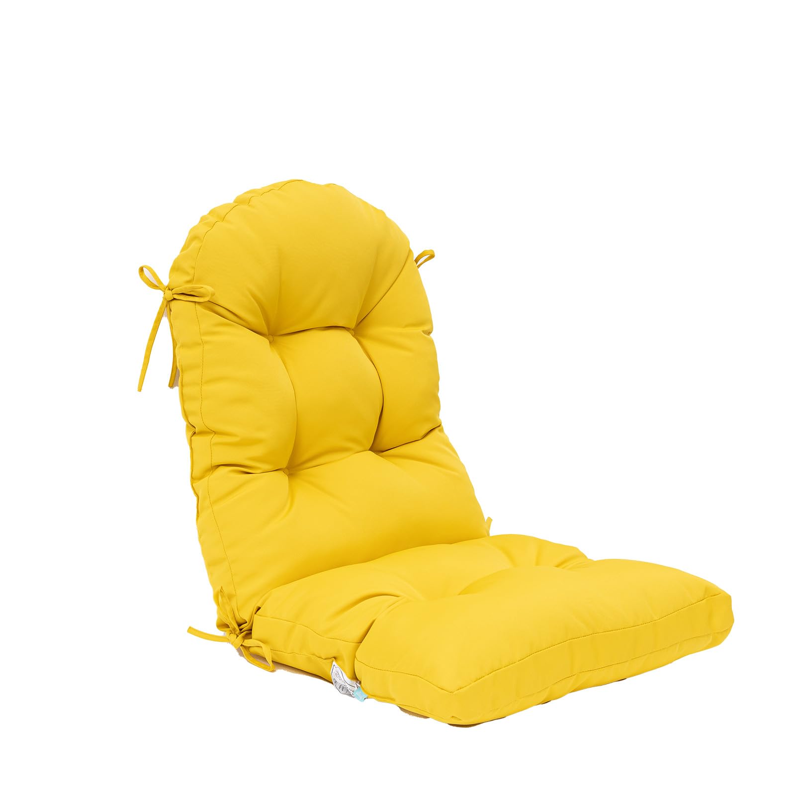 QILLOWAY front view showing full 48x20 cushion and bright yellow color, adds instant comfort