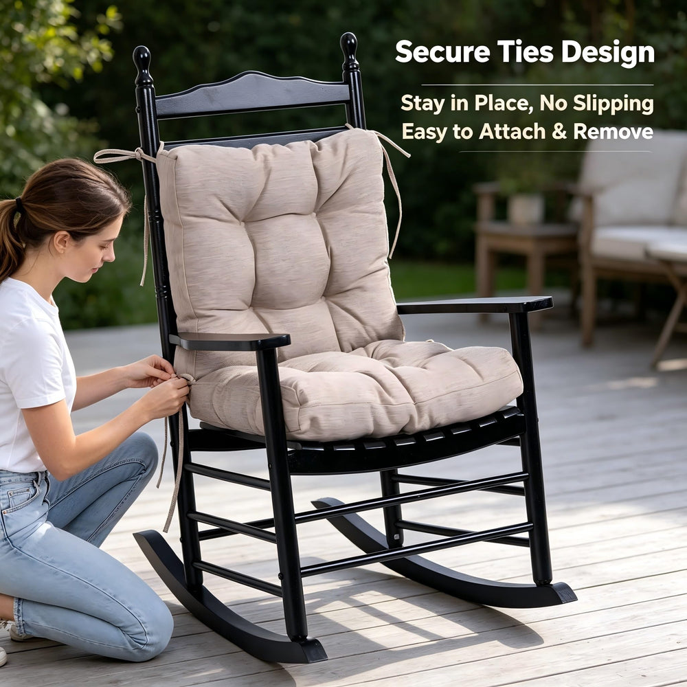 QILLOWAY cushion in use on a wicker chair improving patio comfort and style