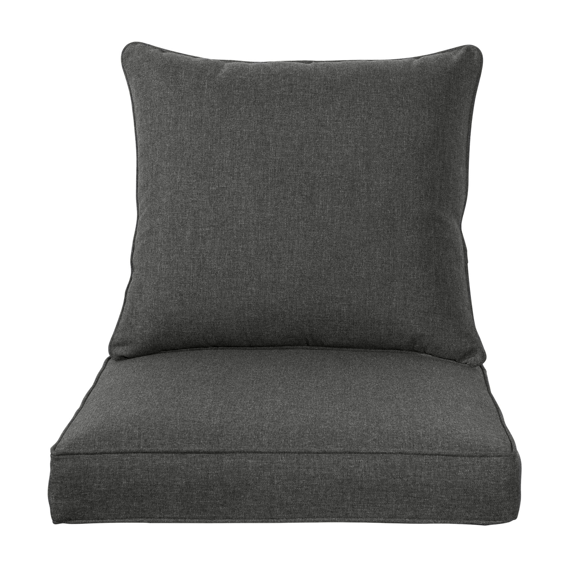 QILLOWAY cushions on patio dining chairs illustrating comfortable outdoor seating setup
