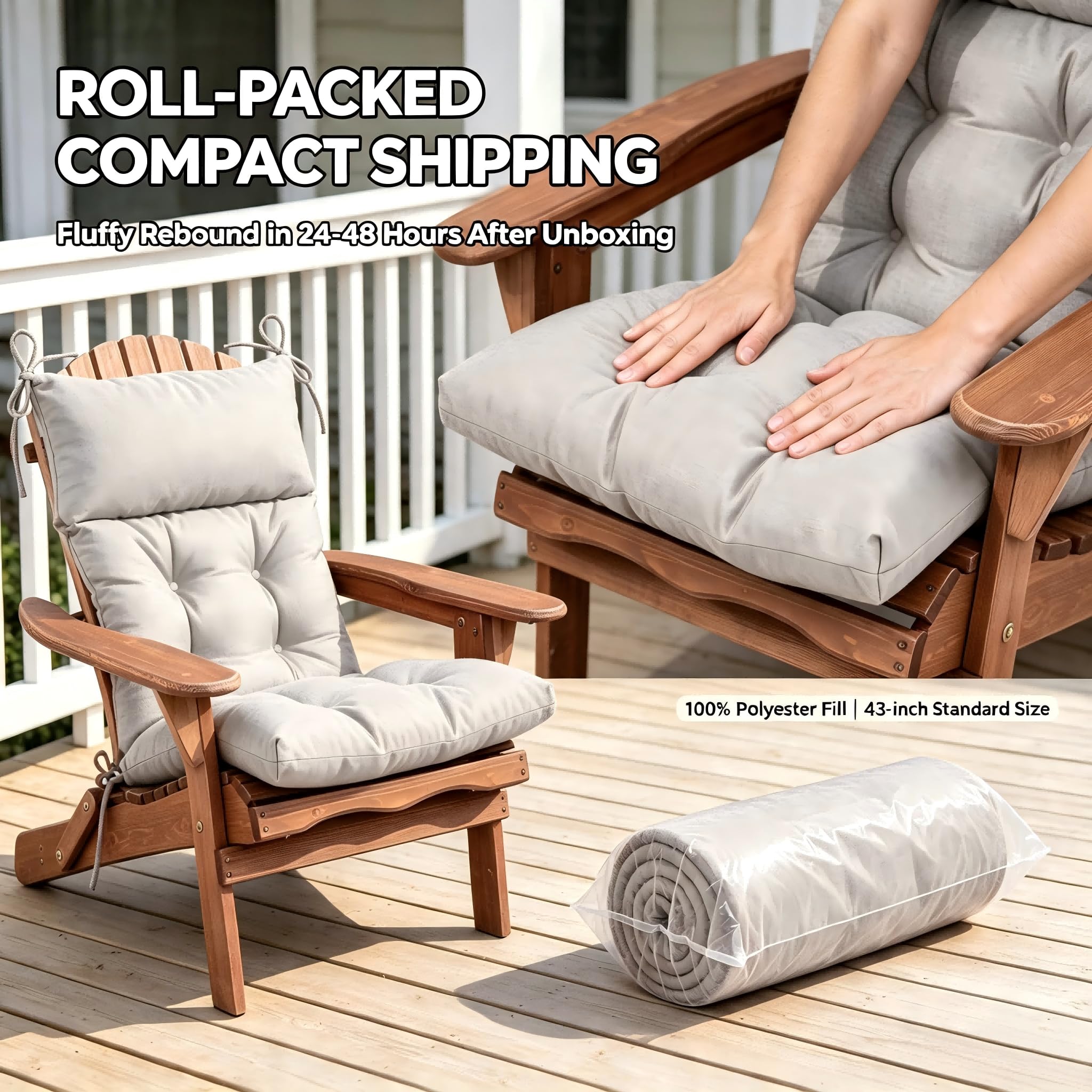 QILLOWAY on porch rocking chair in use enhancing outdoor relaxation