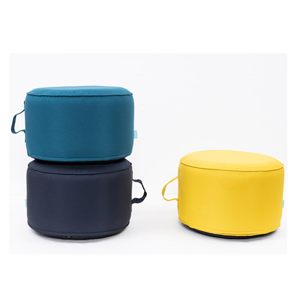 QILLOWAY deflated ottoman folded compact for travel and space-saving storage