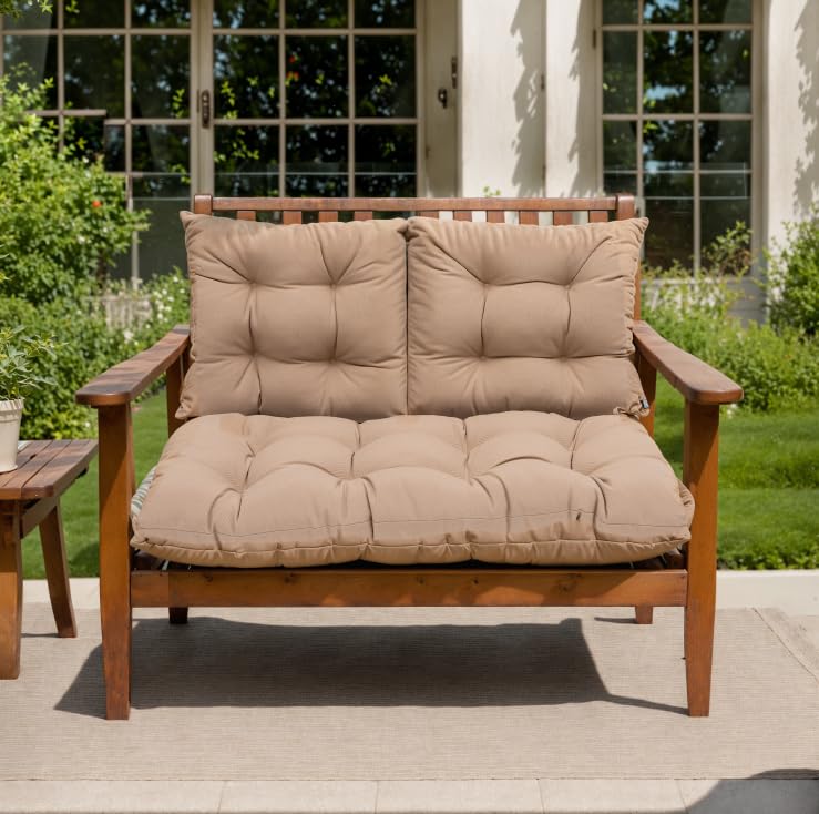 QILLOWAY cushions in a patio lifestyle scene showing enhanced outdoor decor and usability