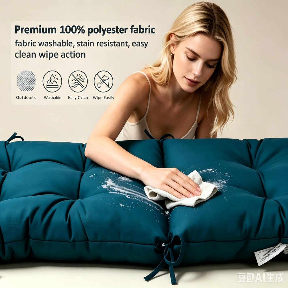 QILLOWAY cushion folded and stored compactly to protect in off-season