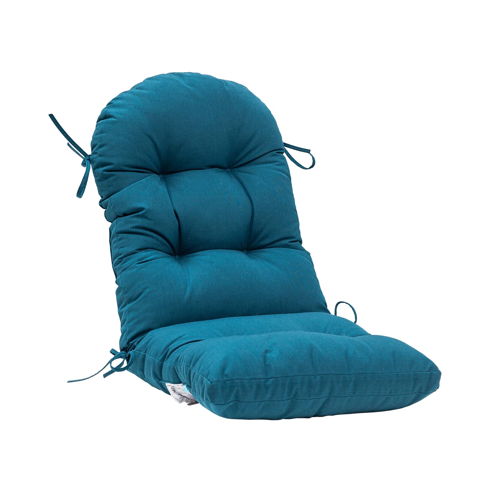 QILLOWAY peacock blue cushion front view showing full coverage and inviting comfort