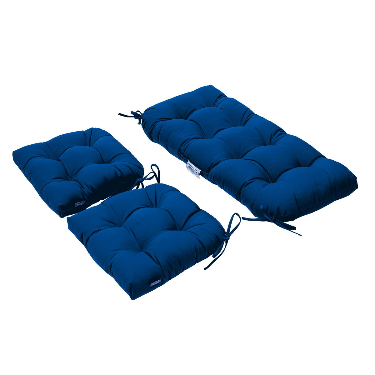 QILLOWAY front view of royal blue cushion set showing fit and color benefit comfort