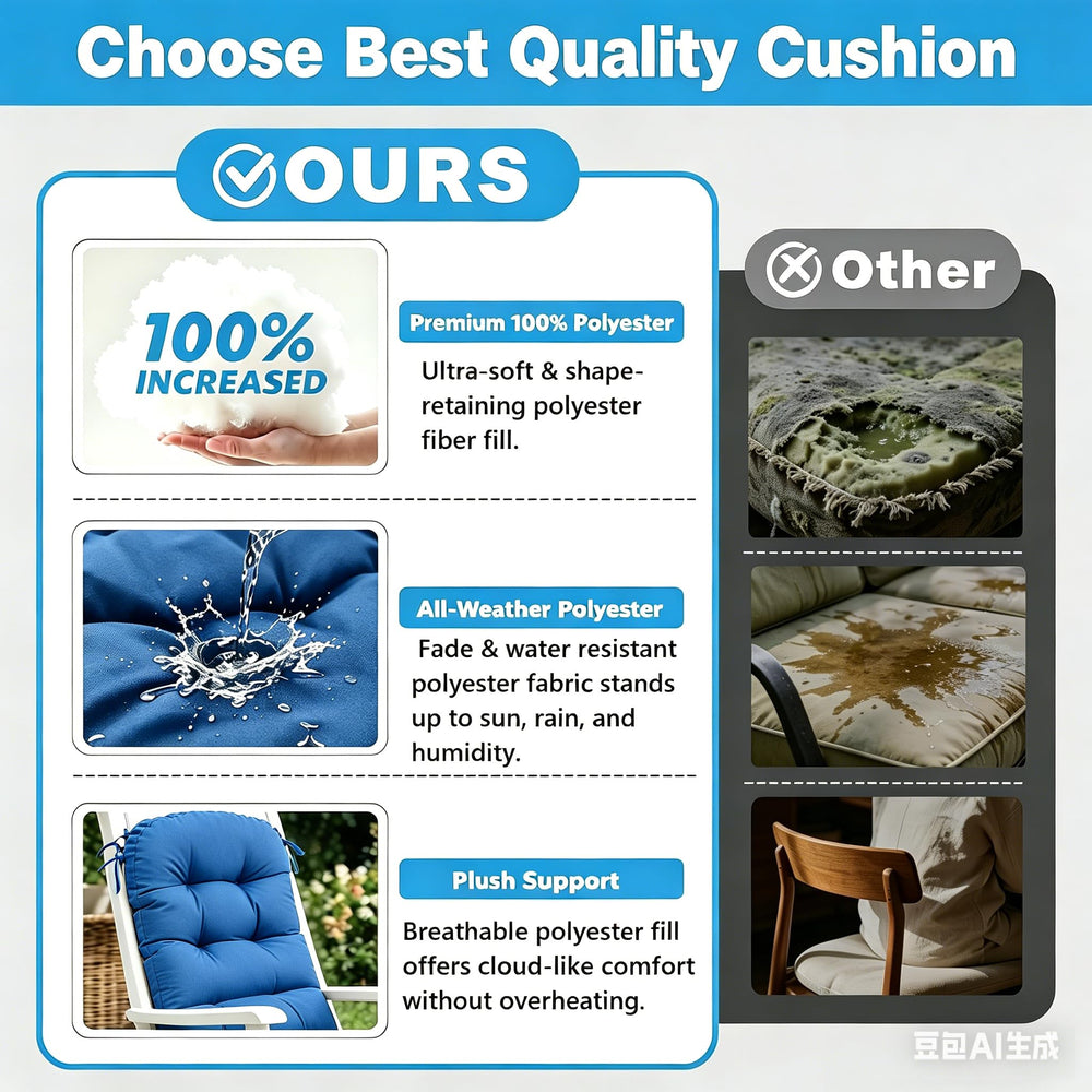QILLOWAY cushion beside ruler showing accurate 48x20 size and fit