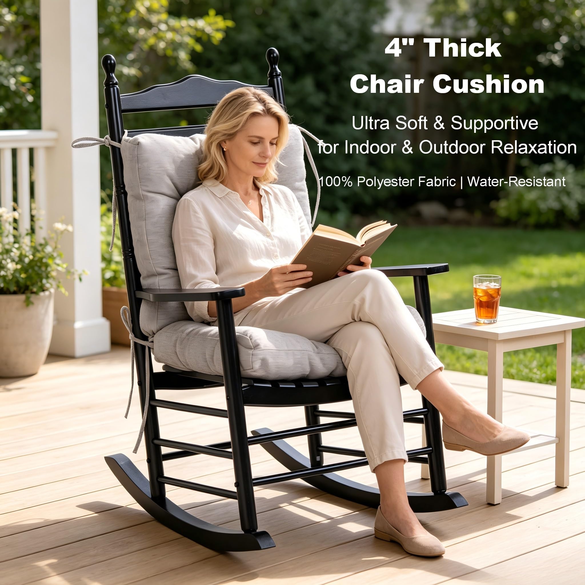 QILLOWAY side profile showing 4 inch thickness for improved seating comfort