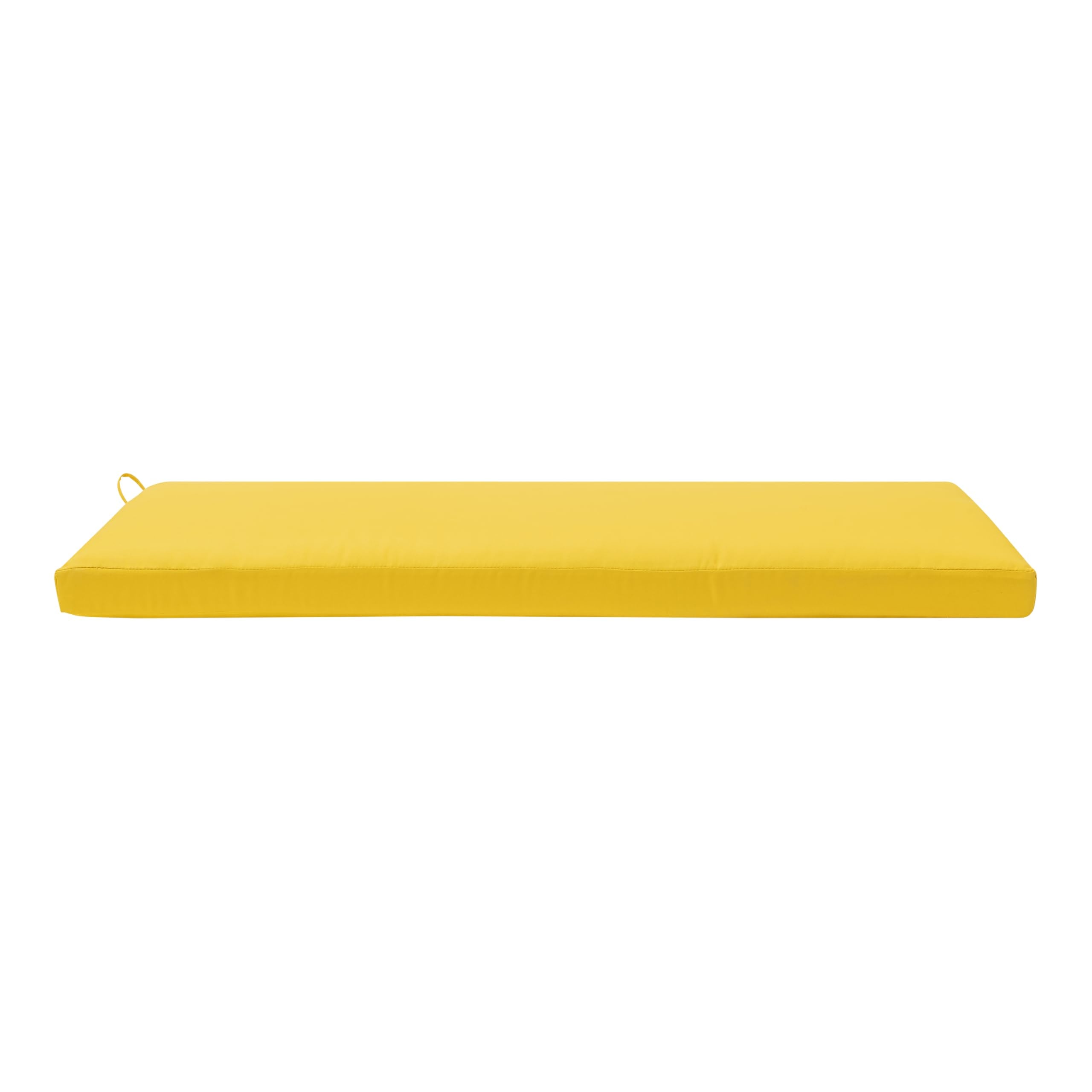 QILLOWAY cushion next to ruler showing 48-inch scale for accurate size selection