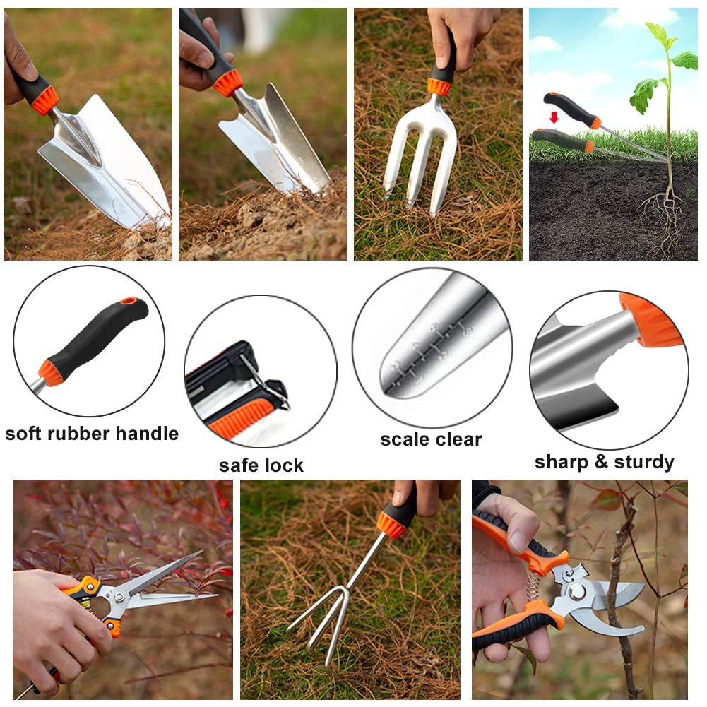 QINGFANGLI pruners cutting a small branch demonstrating precise trimming benefit