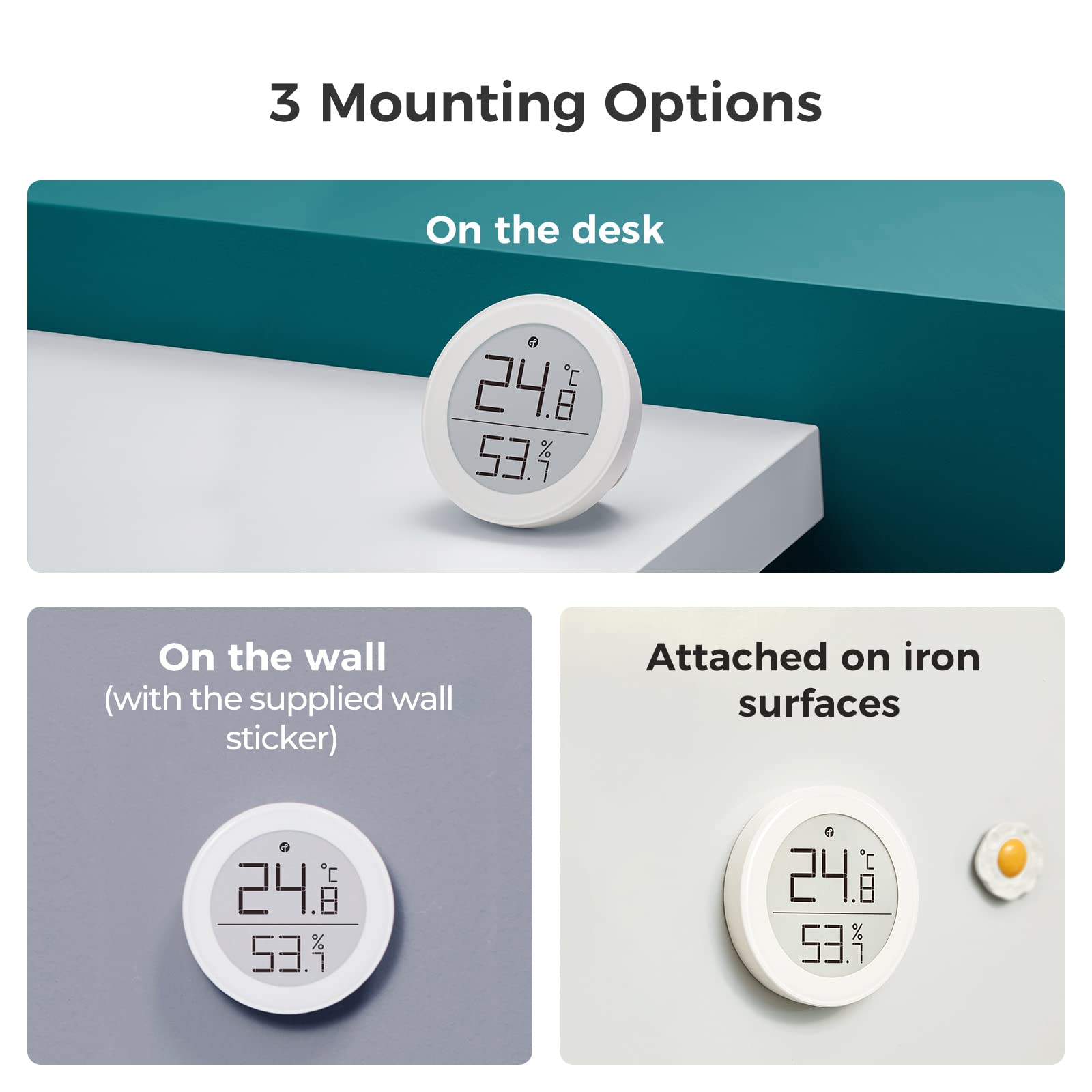 qingping Home app screenshot showing sensor data in HomeKit for remote access