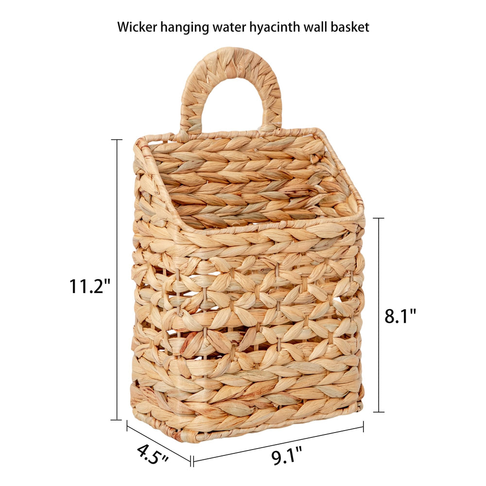 QINGTUHOME hanging on door with keys and mail showing space-saving organization benefit