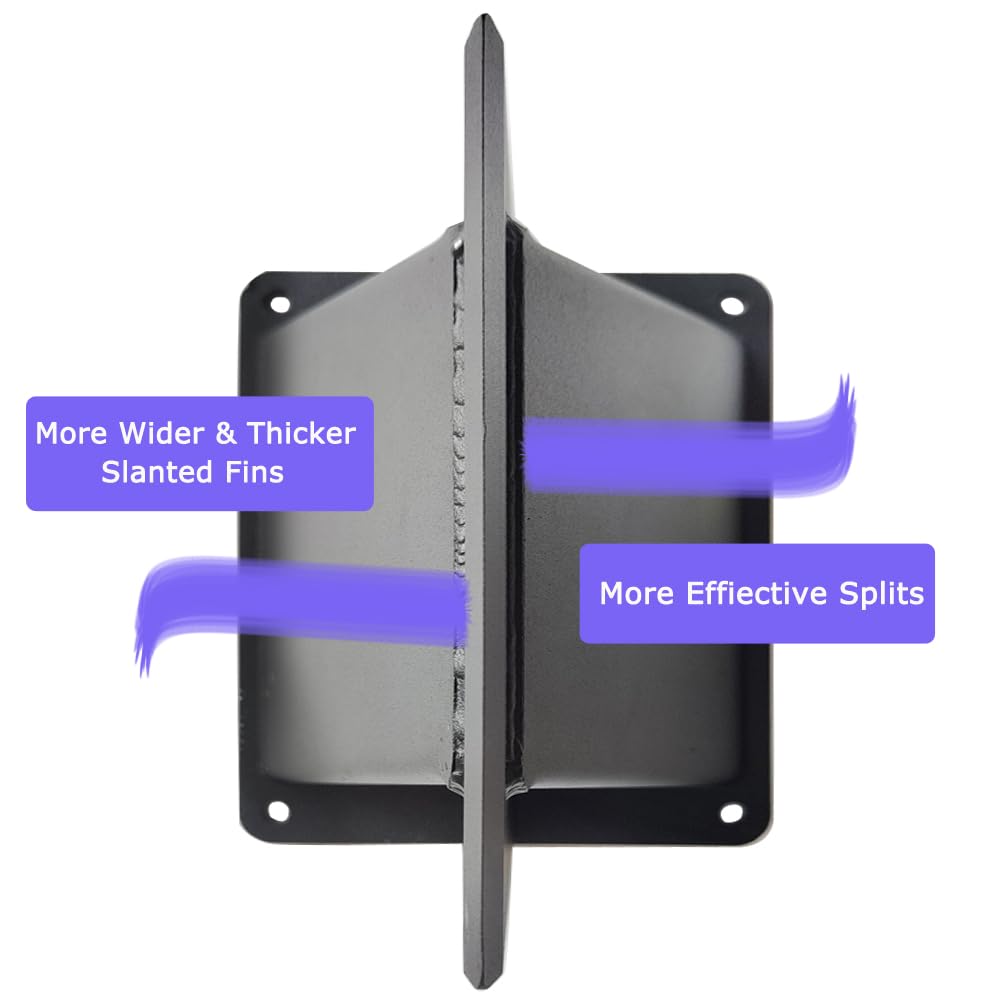 Qinmorelixy mounted on a stump with screws for secure operation and reduced wobble