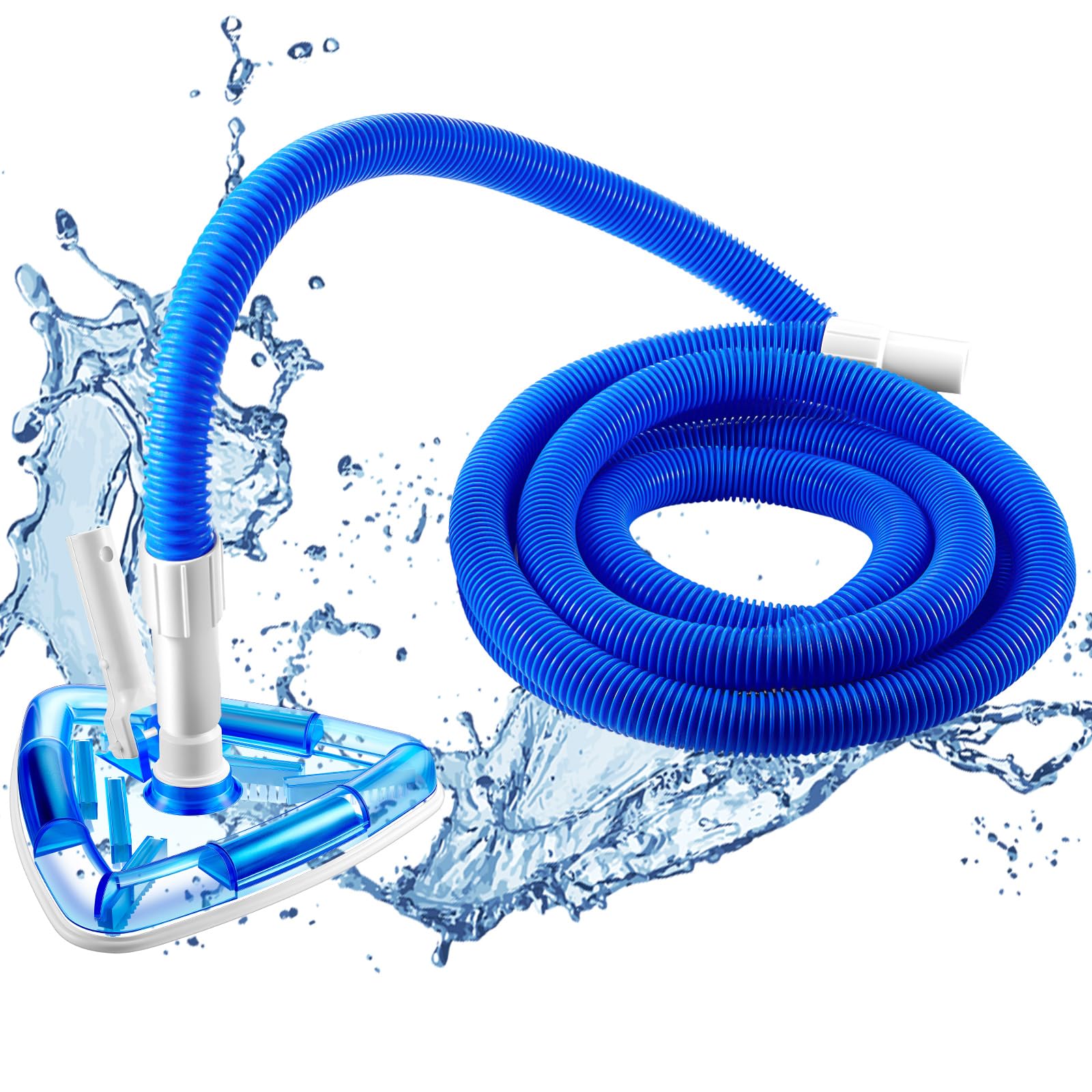 Qinyoung front view of vacuum head and hose showing complete kit benefit