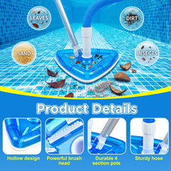 Qinyoung triangular vacuum head detail with rubber buffer protecting pool walls