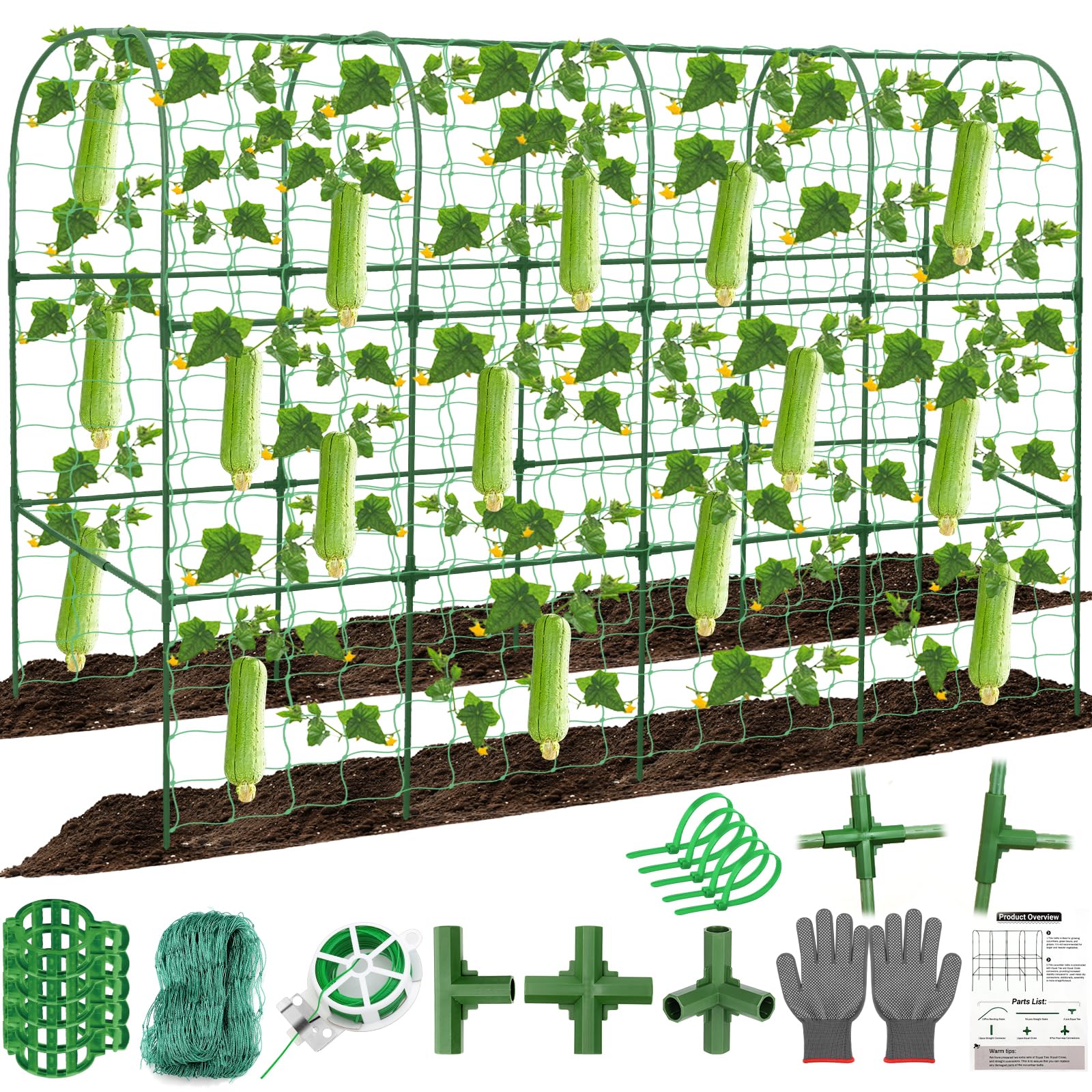 Qinzave front view arch trellis showing sturdy structure and space saving