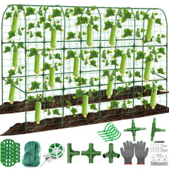 Qinzave front view arch trellis showing sturdy structure and space saving