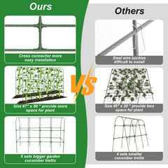 Qinzave netting detail with clip for secure vine support and easy tying