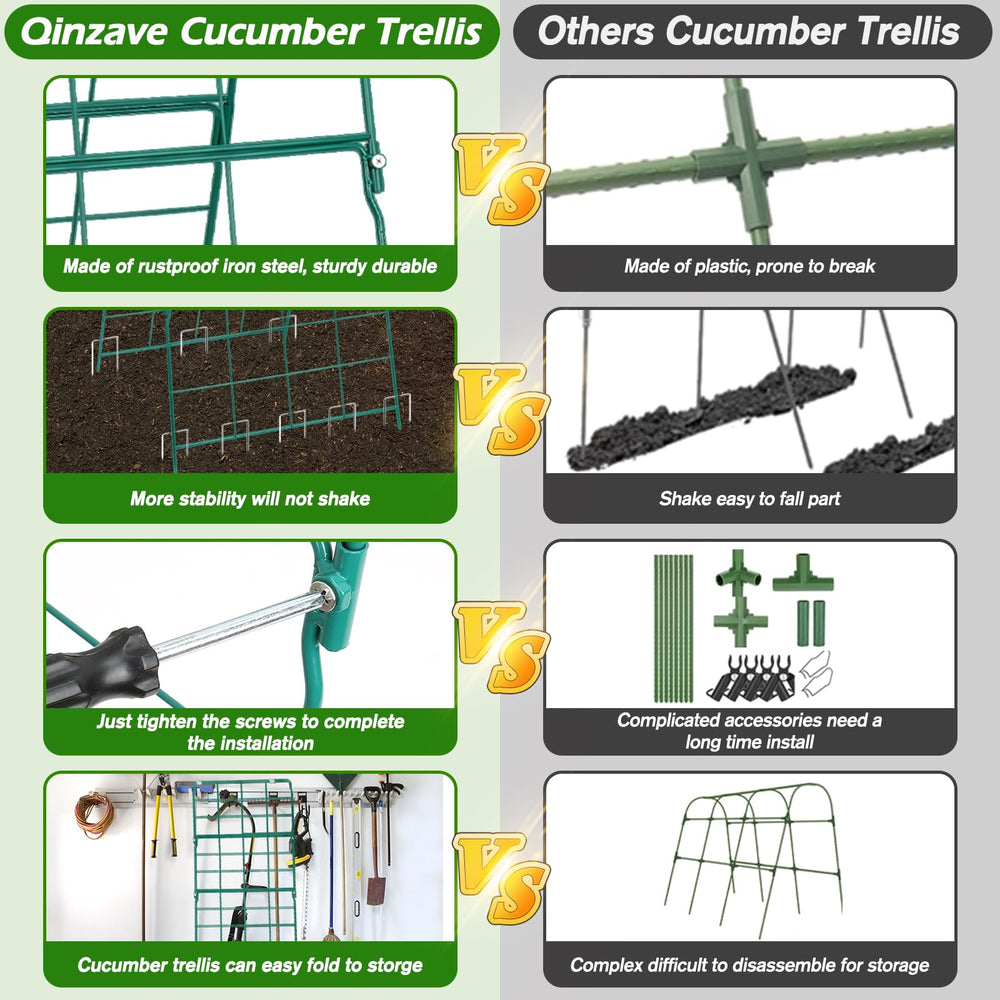 Qinzave trellis panel connection and screw kit for easy assembly