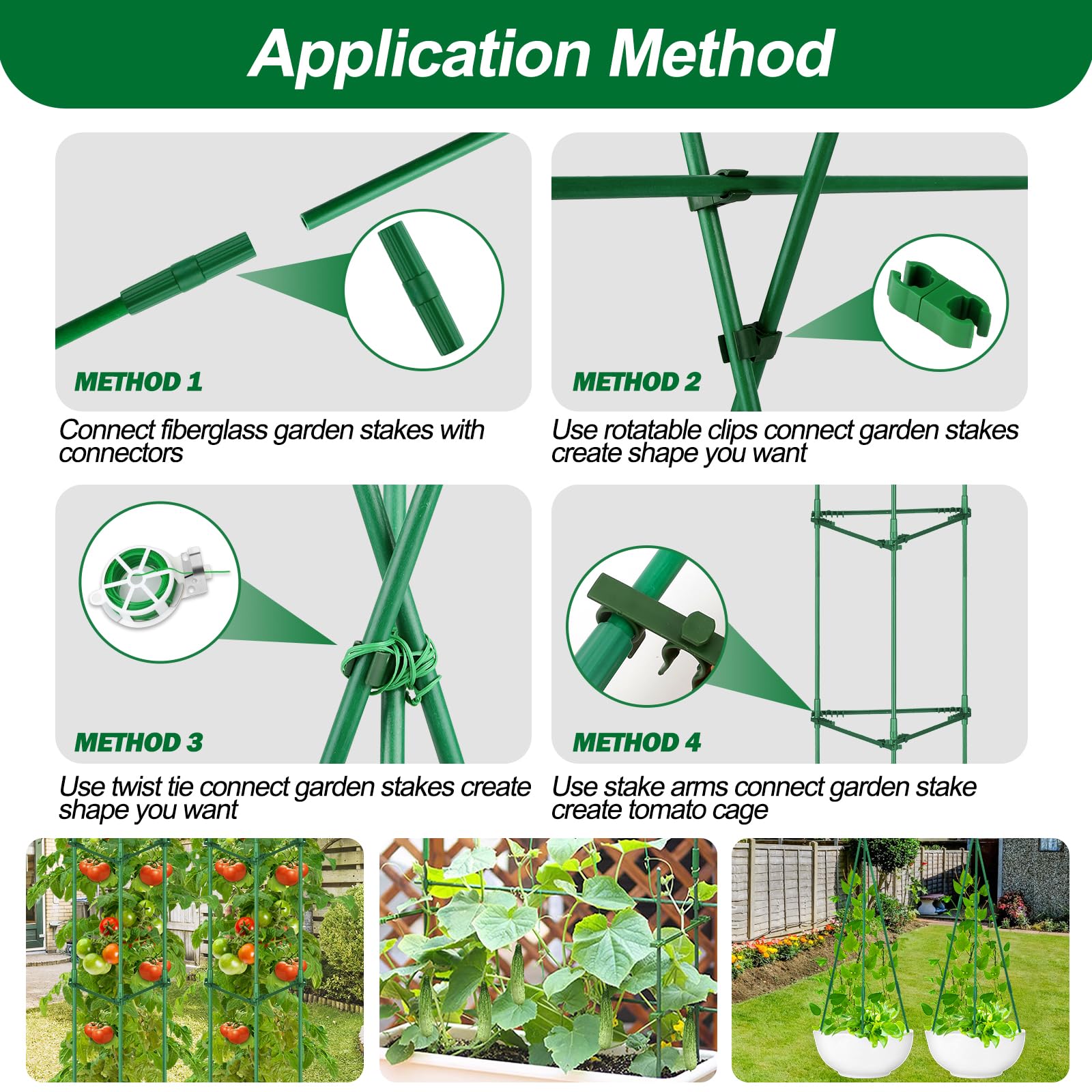 Qinzave pointed cap entering soil for easier stake installation