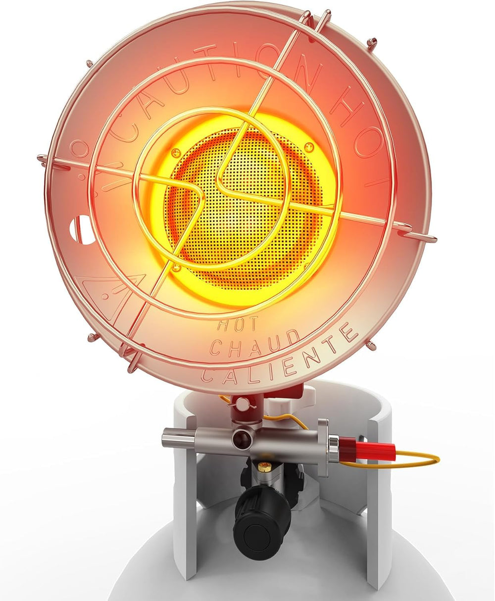 QIOMALA front view heater showing compact design and quick warmth