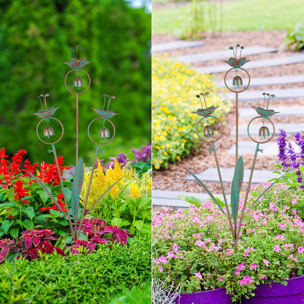 Qipade styled on patio beside pots showing decorative outdoor use