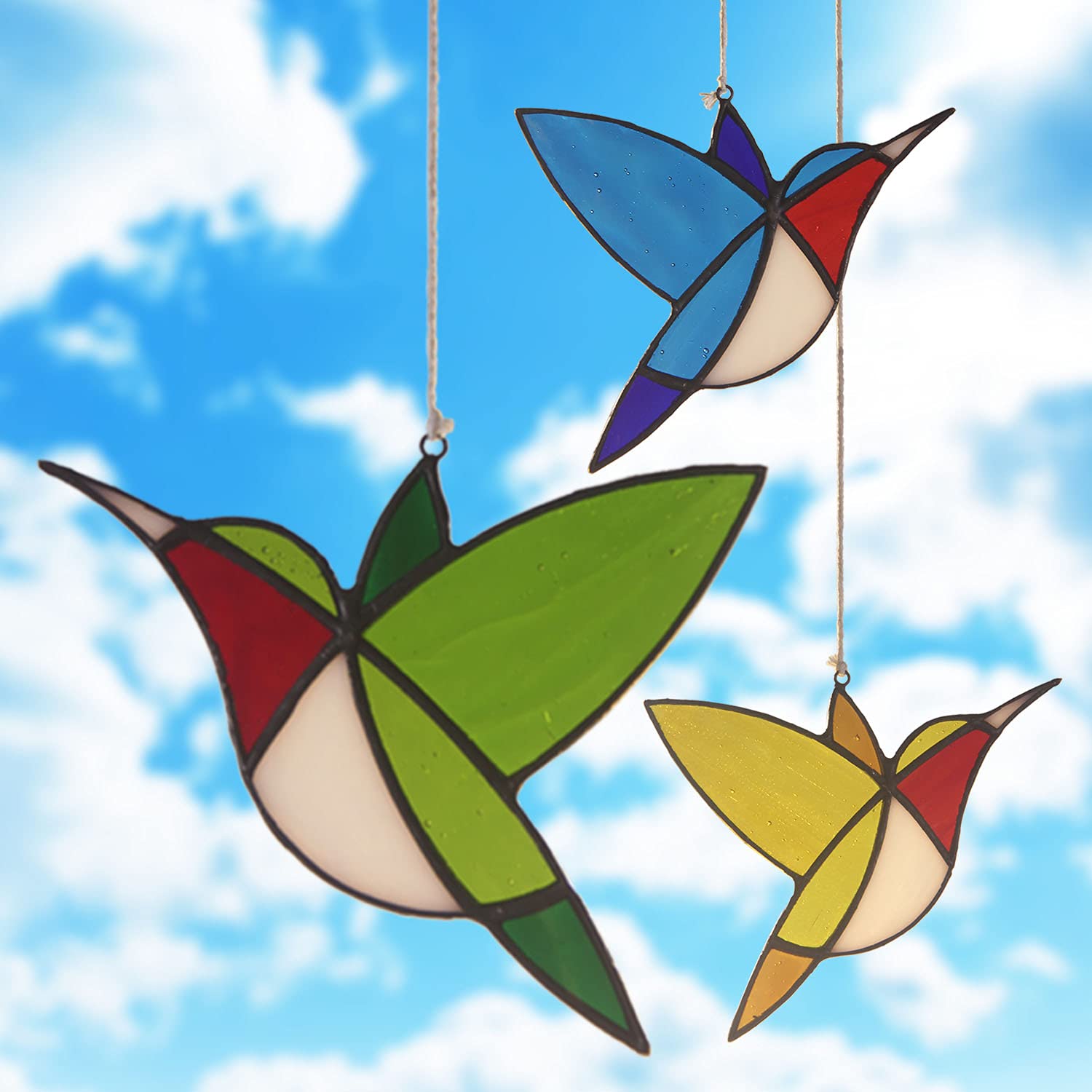 QIZFEV hummingbird hanging in garden adding decorative color and a charming focal point