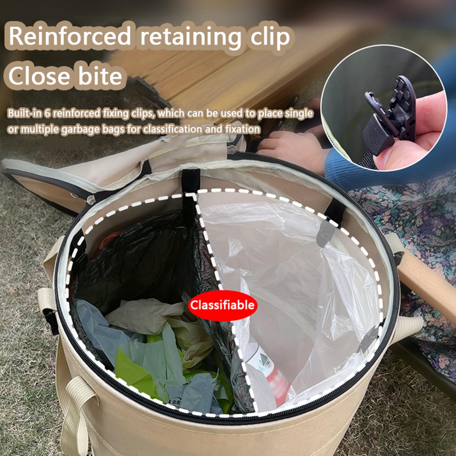QJXX in use collecting leaves in a yard to speed garden cleanup and transport