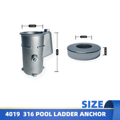 QKWL anchor wedge side view, demonstrates non-slip stability benefit