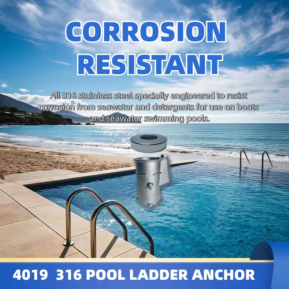 QKWL escutcheon underside with drainage holes, prevents water buildup