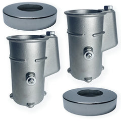 QKWL front view showing anchors and escutcheons, durable corrosion protection