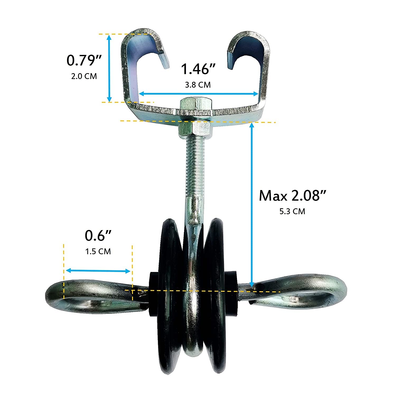 QMARK detail of double conductive rings showing reliable connection