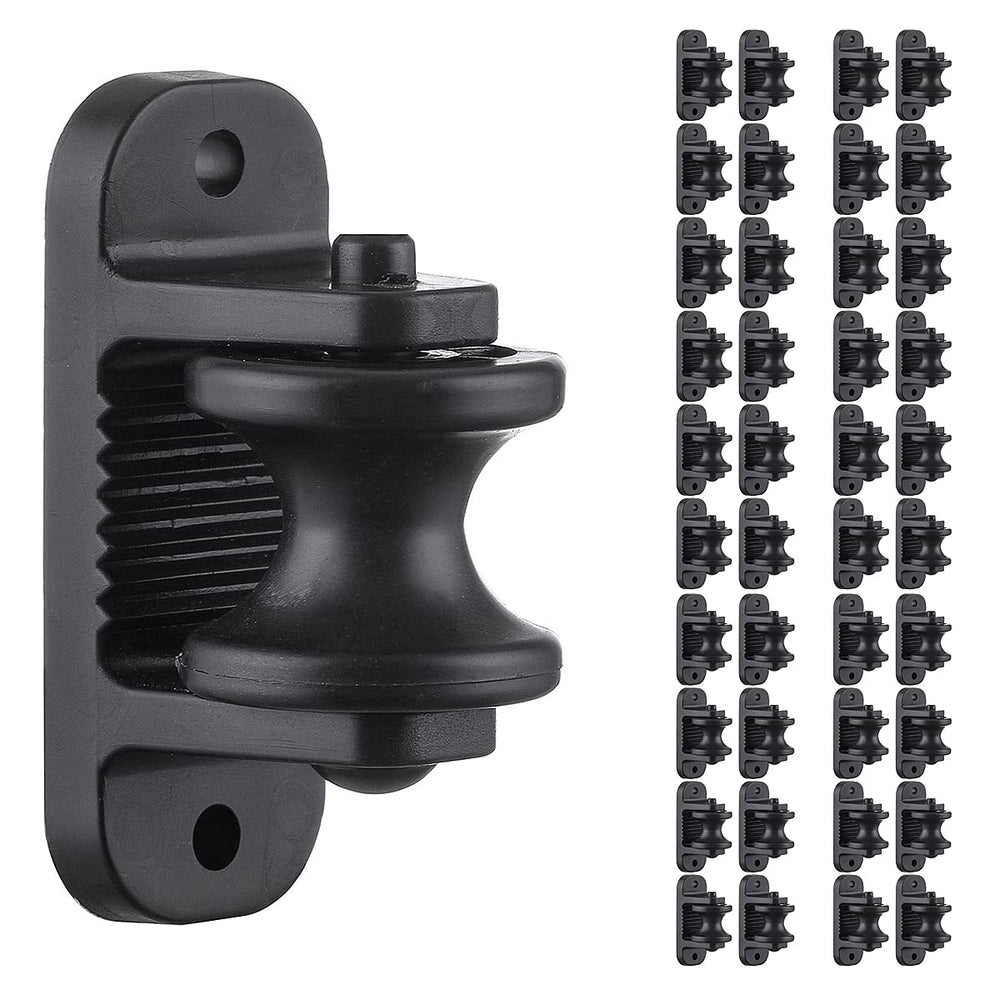 QMARK front view of 40-pack insulators shows durable package and quick install benefit