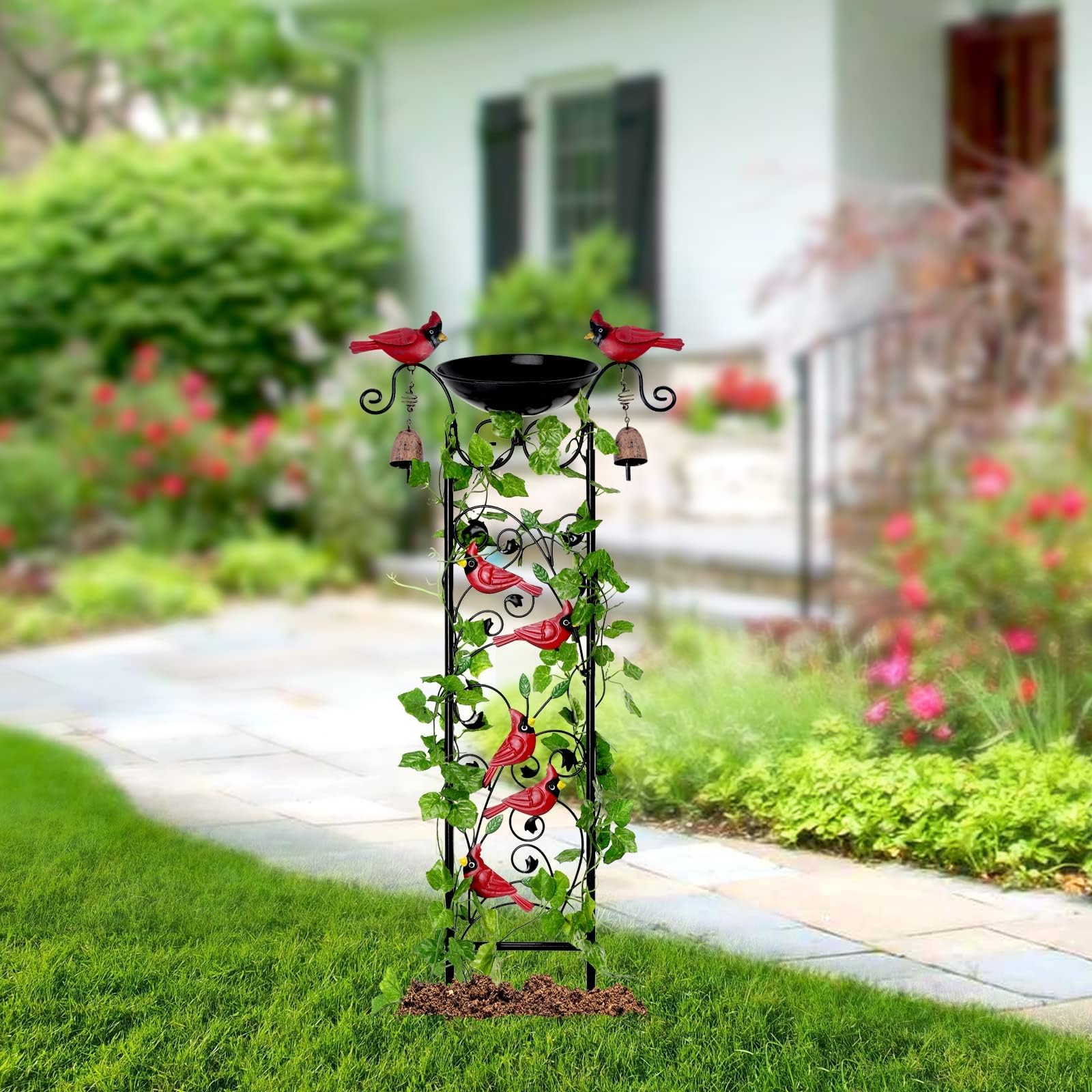 Qmetalart wind chime bells detail showing gentle sound and decorative charm